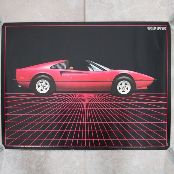Automobile Quarterly Art 98s Ferrari 308 Gtsi 1984 Automobile 